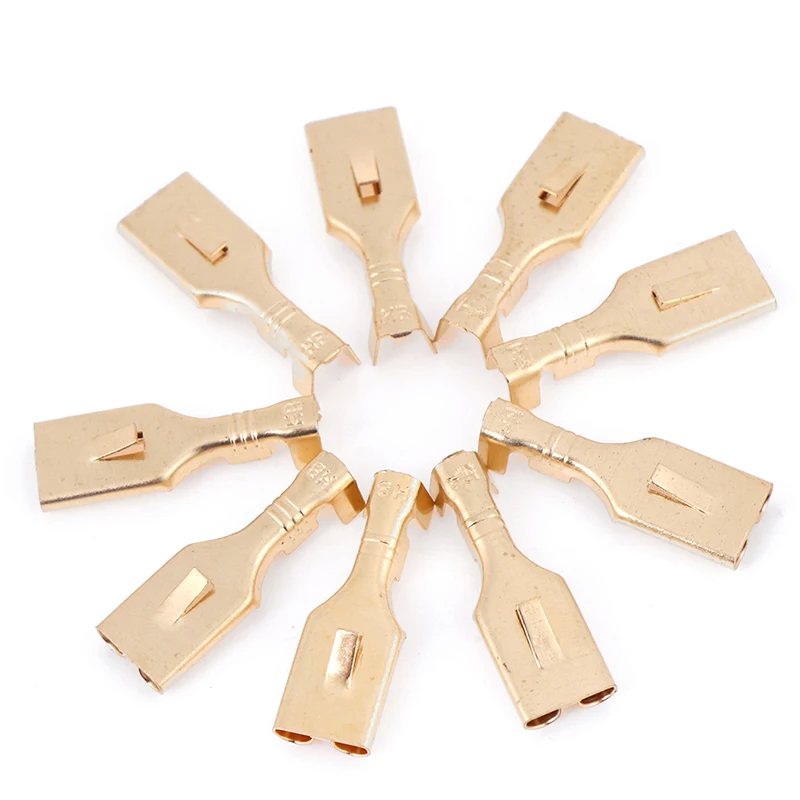 100 шт. латунный гнездовой соединительный кабель наконечники кабельных разъемов 7