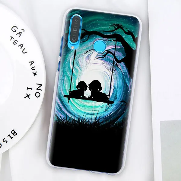001 Такса докси Цветок Собака Щенок Футляр для телефона для huawei P30 Pro P10 P20 P30 Lite P8 P9 Lite P Smart Plus чехол - Цвет: 001