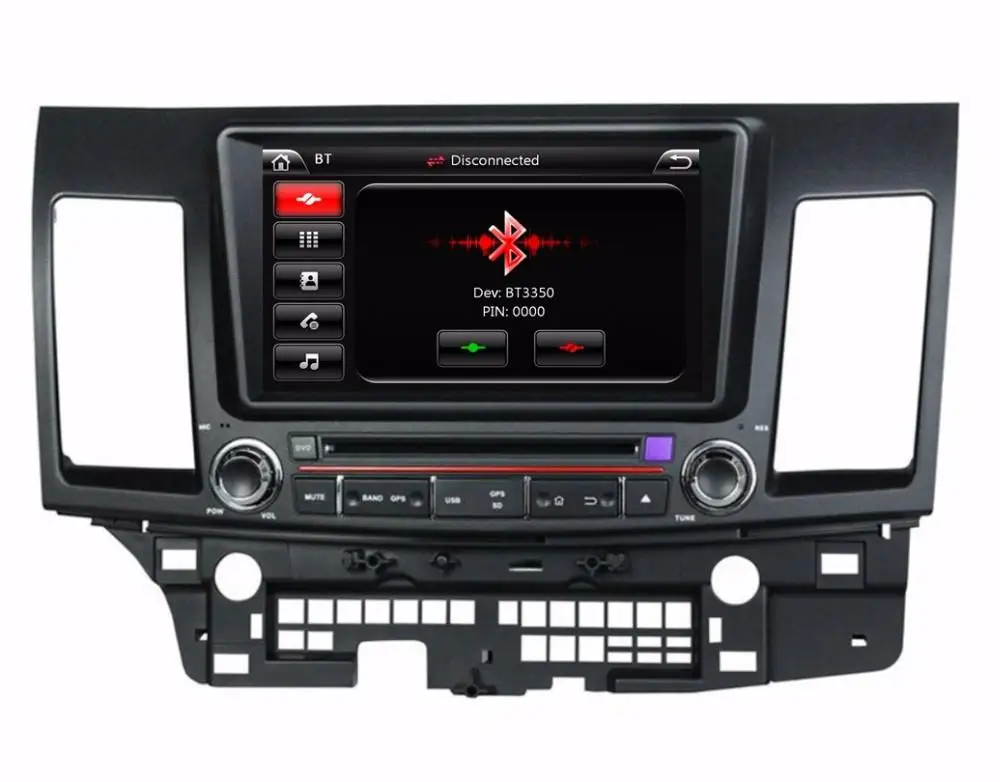 " Автомобильный dvd-плеер с gps(ОПТ), BT/tv, аудио Радио стерео автомобильный мультимедиа для Mitsubishi LANCER 2006 2007 2008 2009 2010 2011 2012