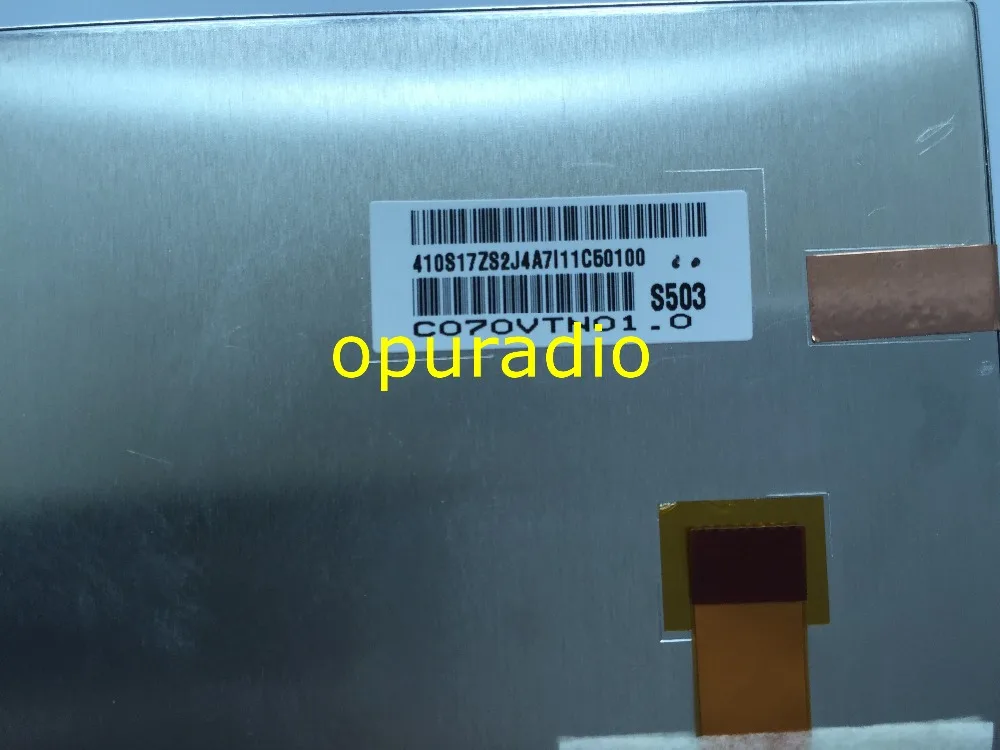 AUO 7-дюймовый ЖК-дисплей C070VTN03 S503 C070VTN01.0 с сенсорной панелью для TOYOTA car DVD GPS