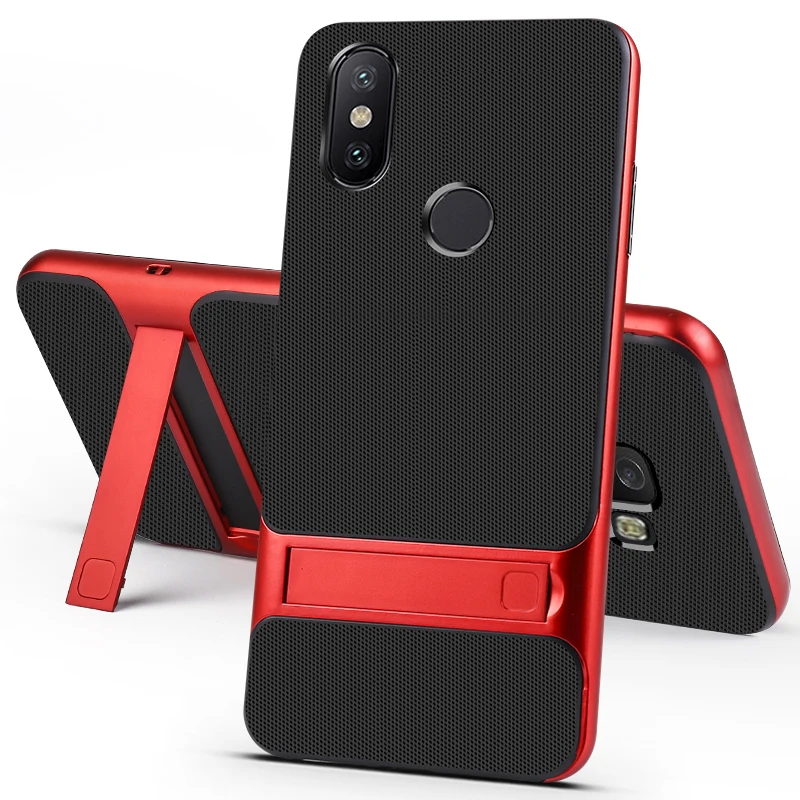 YonLinTan coque cover case For Xiaomi Xiami Redmi Note 6 = Note6 6Pro Pro Original Silicon on back Phone with holder covers |