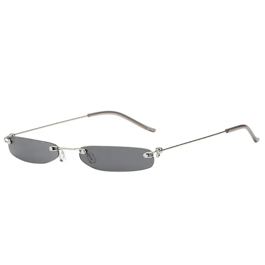 Gray Sunglasses Женские солнцезащитные очки поляризованные Квадратные Солнцезащитные очки для мужчин маленькая оправа винтажные ретро-очки с зеркальными стеклами зеленые фиолетовые солнцезащитные очки - Цвет линз: Gray Sunglasses
