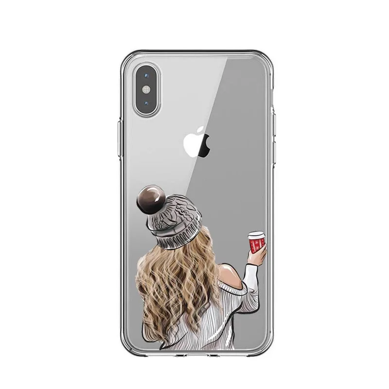 TPU Мягкие силиконовые чехлы для путешествий для девочек, Bff, Best Friends Forever, чехол для iPhone 7, 6, 6 S, 8 Plus, X, XR, XS, MAX, 5S, SE, 5, Coque - Цвет: TPU