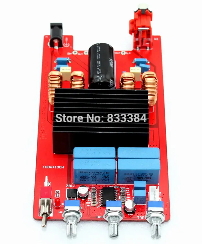 Горячая продажа TDA7498 + LM1036 Класс D аудио усилитель плата 100 Вт