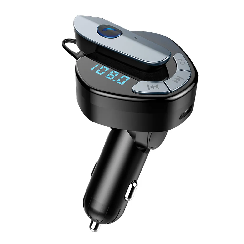 Автомобильный MP3 плеер Bluetooth FM модулятор аудиоплеер беспроводная гарнитура