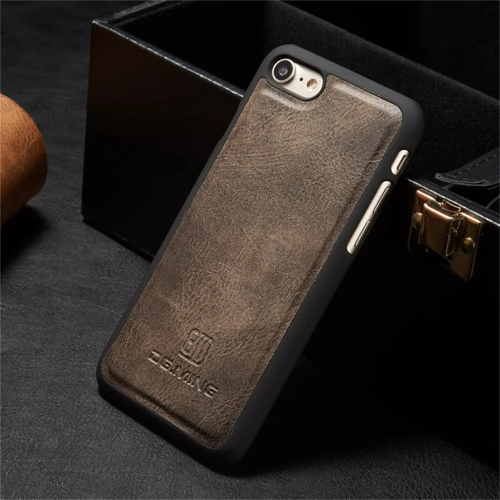 Роскошный кожаный чехол для iphone 6 6S 7 8 Plus X XS Многофункциональный Флип Магнитный