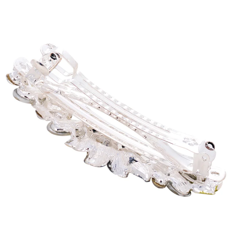 Модная Изысканная заколка для волос EASYA с кристаллами и цветами эмалированные