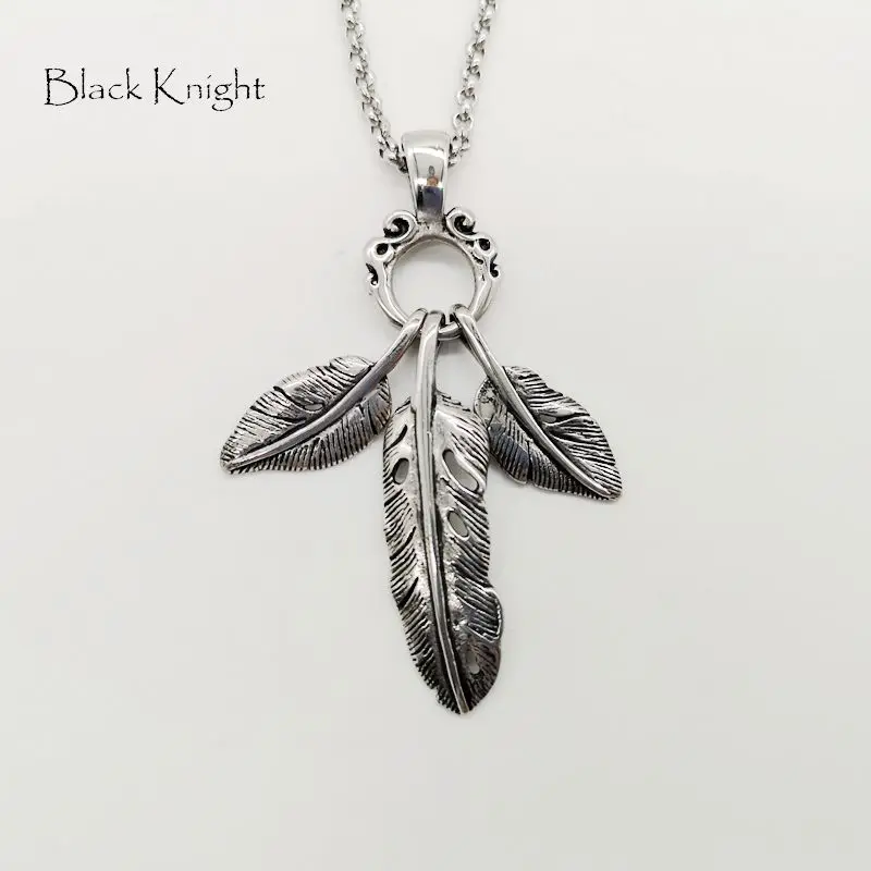 Ожерелье из нержавеющей стали в стиле черного рыцаря 3 шт. винтажное серебряное