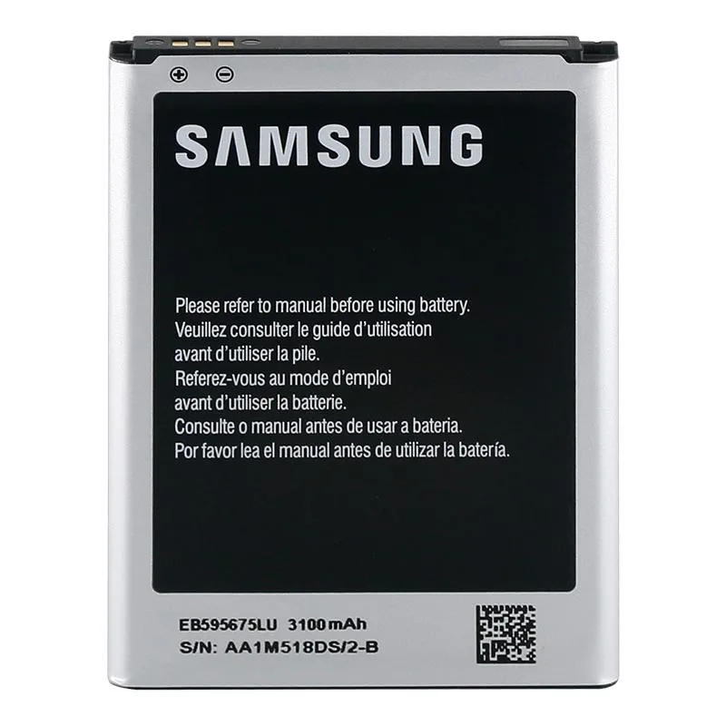Оригинальный аккумулятор samsung для Galaxy Note 2 N7100 N7102 N7105 T889 EB595675LU 3100 мАч чехол в