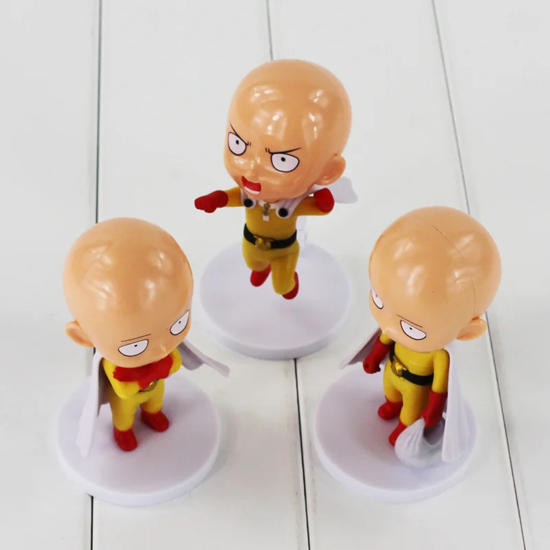 3 шт./лот Аниме One Punch Man САЙТАМА сенсей ПВХ экшн фигурка модель коллекционные