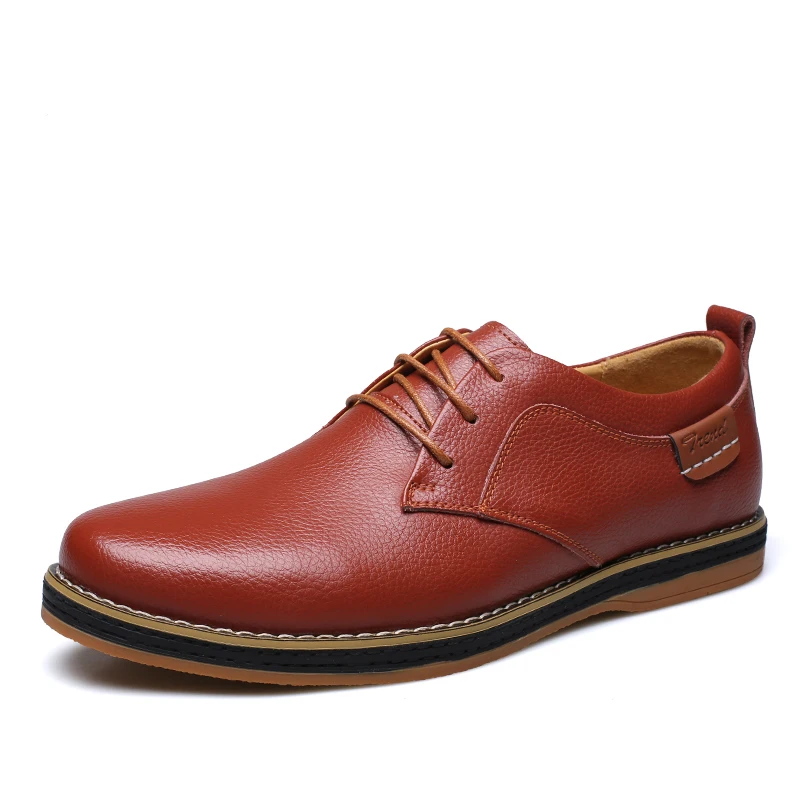 Мужские ботинки из натуральной кожи на плоской подошве | Обувь