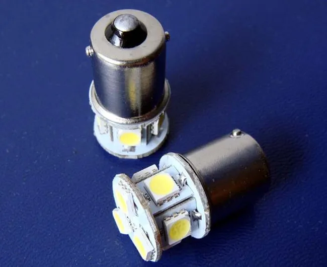 Высокое качество AC/DC 12 V/24 V BA15s led Предупреждение сигнальные огни led DC12v B15 инструмент индикаторной лампочкой, 5 шт./лот