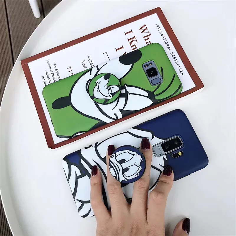 Чехлы с забавными рисунками Дональда Дака для samsung Galaxy S8 S8plus S9 S9plus Note8 Note9 Мягкий