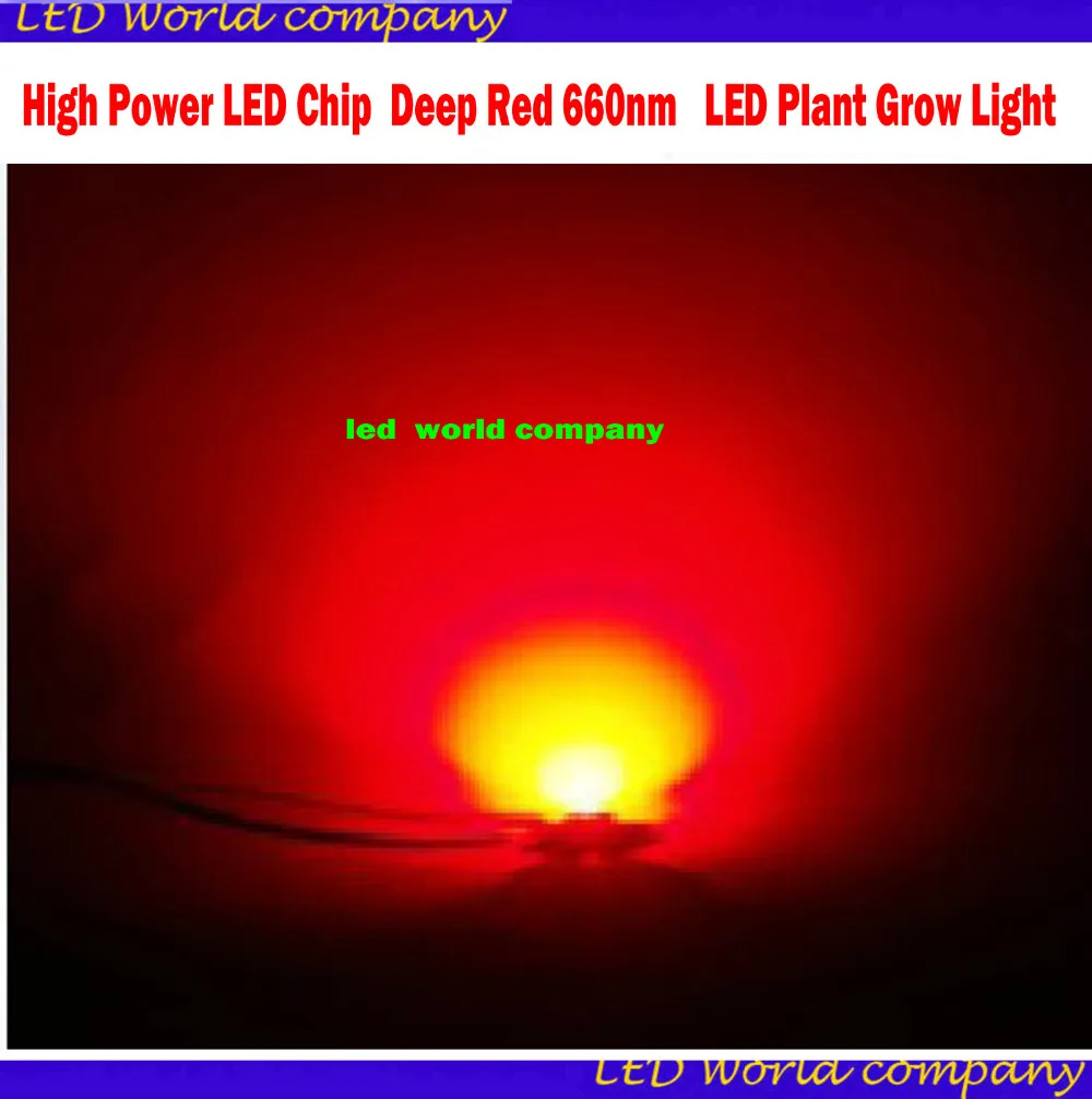 Светодиодный чип высокой мощности 660 нм глубоко красный светодиодный светильник