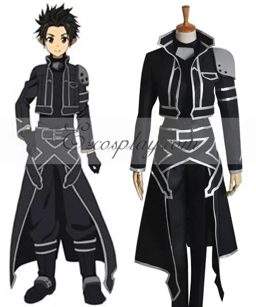 Меч искусство онлайн (ALfheim Online) Kirito Новый Косплей Костюм E001 | Тематическая одежда и