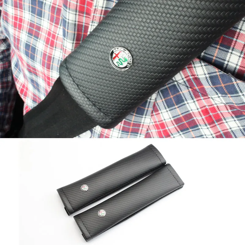 2 шт. автомобиль Стайлинг все углеродного волокна ткани для Альфа Ромео 159 147 156