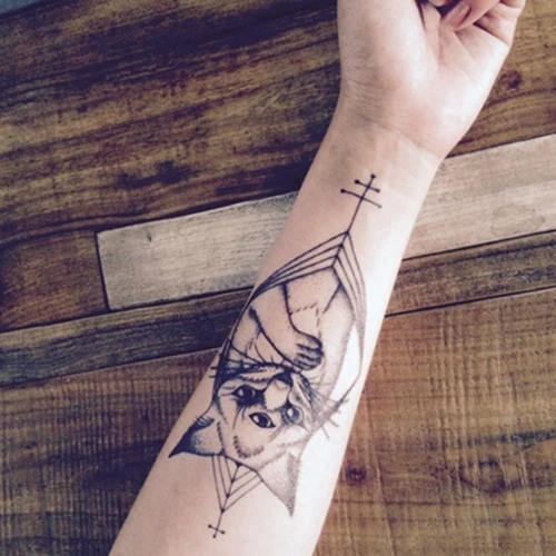 Найклеки-татуировки с котами Стикеры Водонепроницаемый временная татуировка