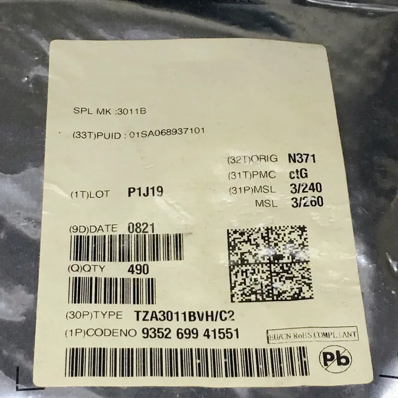 

2 шт. TZA3011BVH/C2 TZA3011BVH TZA3011 QFN посылка совершенно новый аппарат не Привязанный к оператору сотовой связи