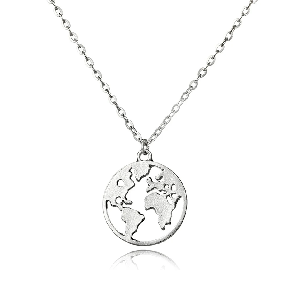 Женское геометрическое круглое ожерелье с подвеской персонализированные