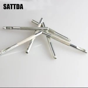 Дырокол для кожевенного ремесла, инструмент из толстой стали, ремесленный круглый пояс, бумажная одежда из полотна, перфоратор для поделок, кожевенное ремесло