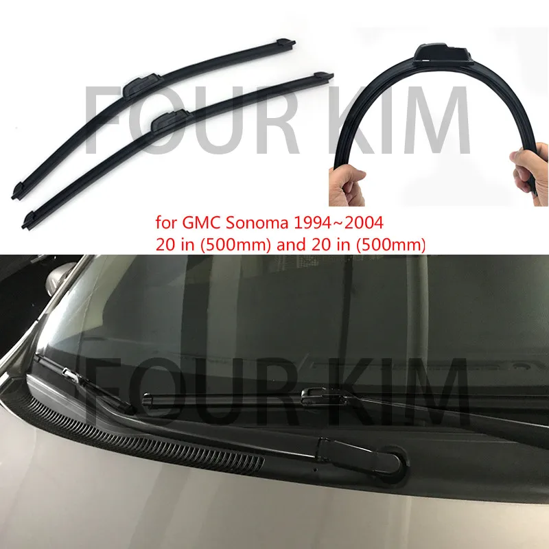 Для GMC Sonoma 1994 ~ 2004 автомобиль стеклоочиститель выполненные U J крюк мягкие