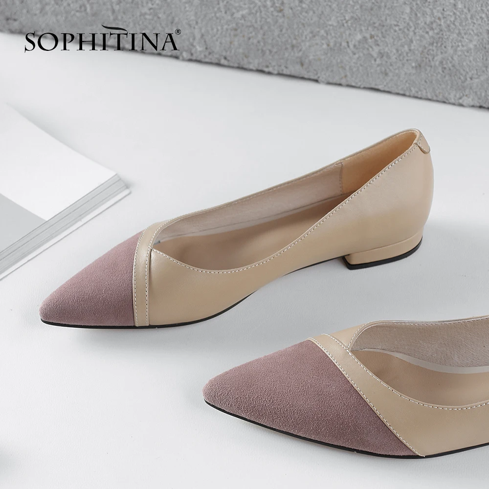 SOPHITINA/Модная удобная обувь на плоской подошве Смешанные цвета