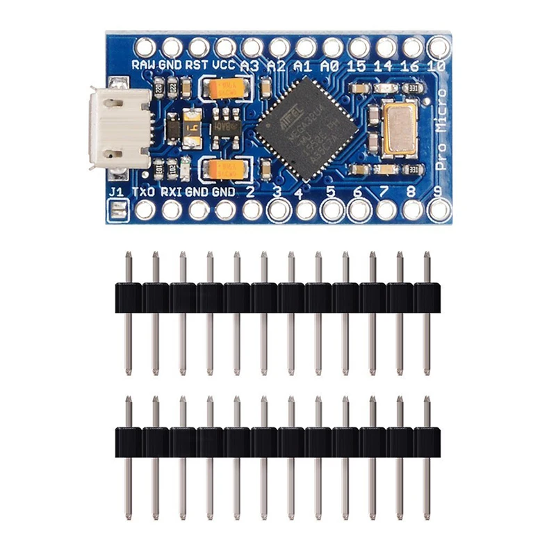 Pro Mini ATMEGA32U4 5 В/16 МГц модуль платы с 2 рядным штыревым разъемом для Arduino Leonardo TE