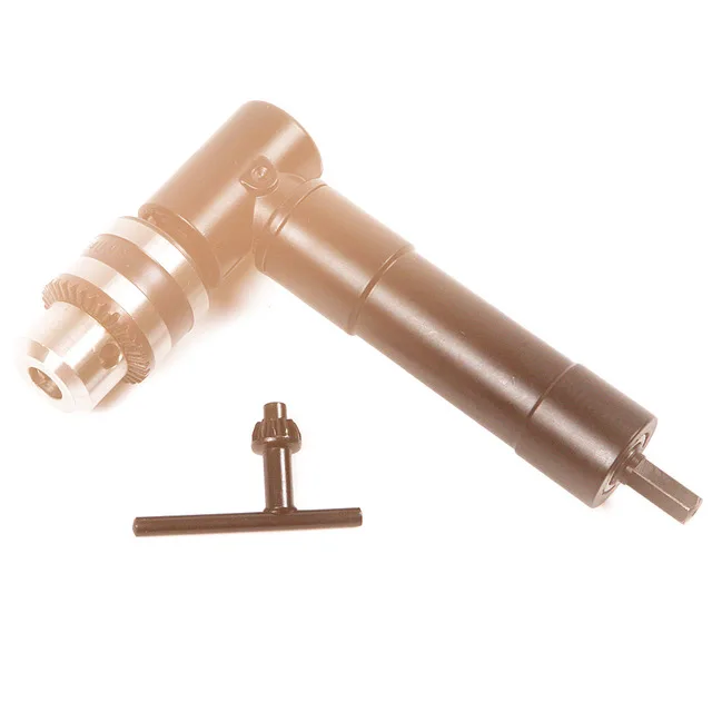 

Fixmee Aluminium Head Right Angle Drill Attachment 90 Degree Chuck Key Handle Adaptor For Electric Tool Accessories