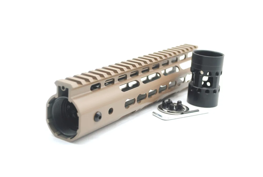 AR15 Tan 9 дюймовая алюминиевая беспоплавковая система крепления на планку