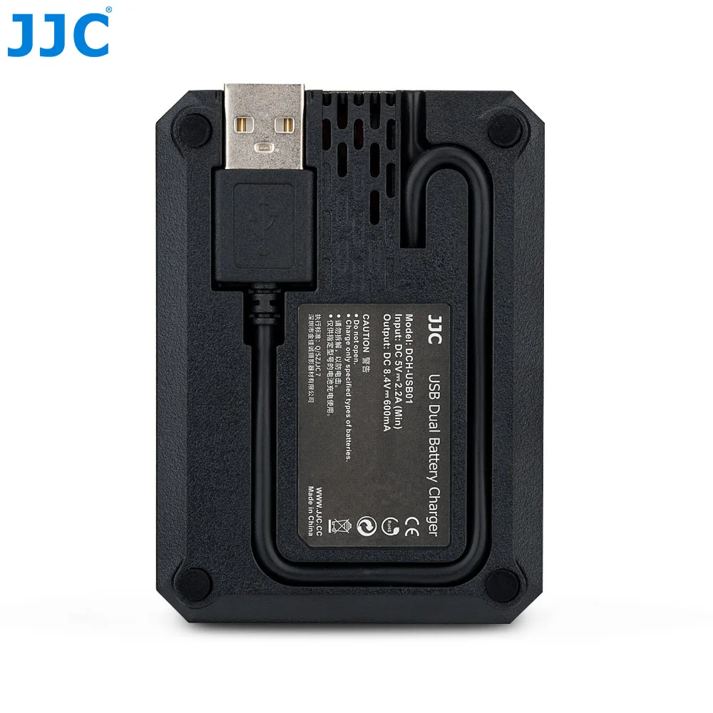 JJC USB Двойной аккумулятор зарядное устройство для Panasonic DMW-BLF19 DMW-BLF19e Lumix GH5S G9 GH5 GH4 GH3 заменяет DMW-BTC13 DMW-BTC10