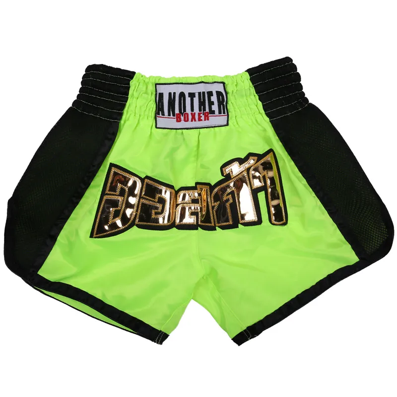 Мужские дышащие боксерские шорты MMA muay, спортивные дышащие шорты Sanda, одежда тайская, детские шорты для кикбоксинга