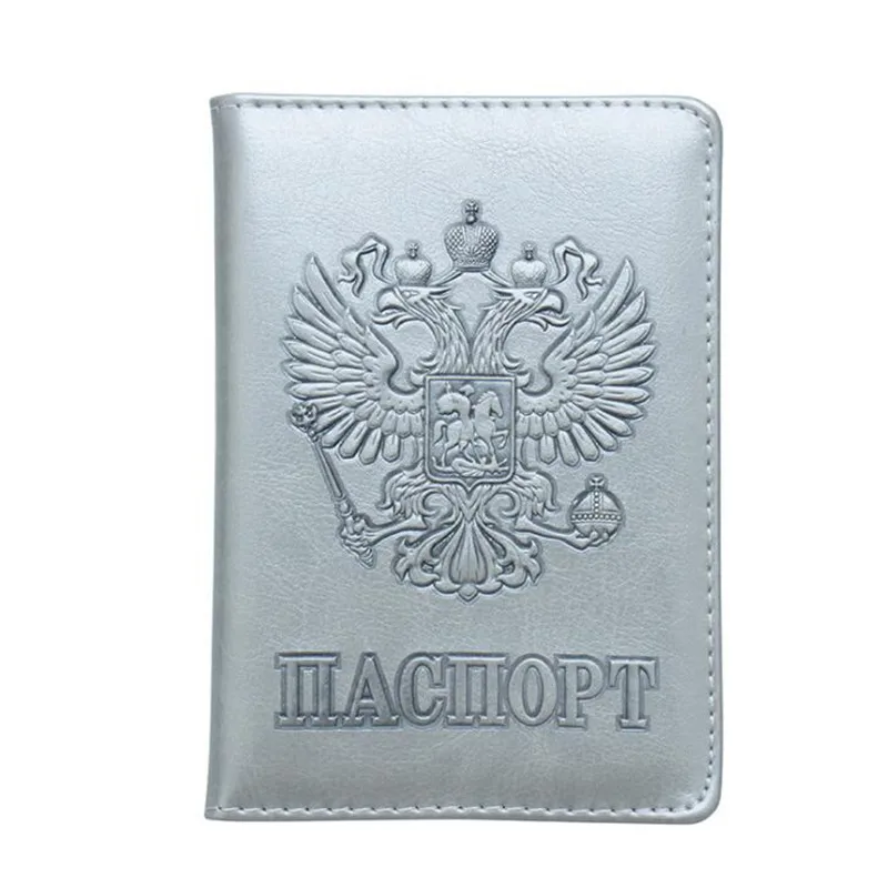 8 Модное серебряное кольцо российский паспорт Держатели Чехлы дорожные аксессуары, из искусственной кожи ID контейнер для банковских карт Для женщин Для мужчин паспорт Бизнес чехол - Цвет: 8