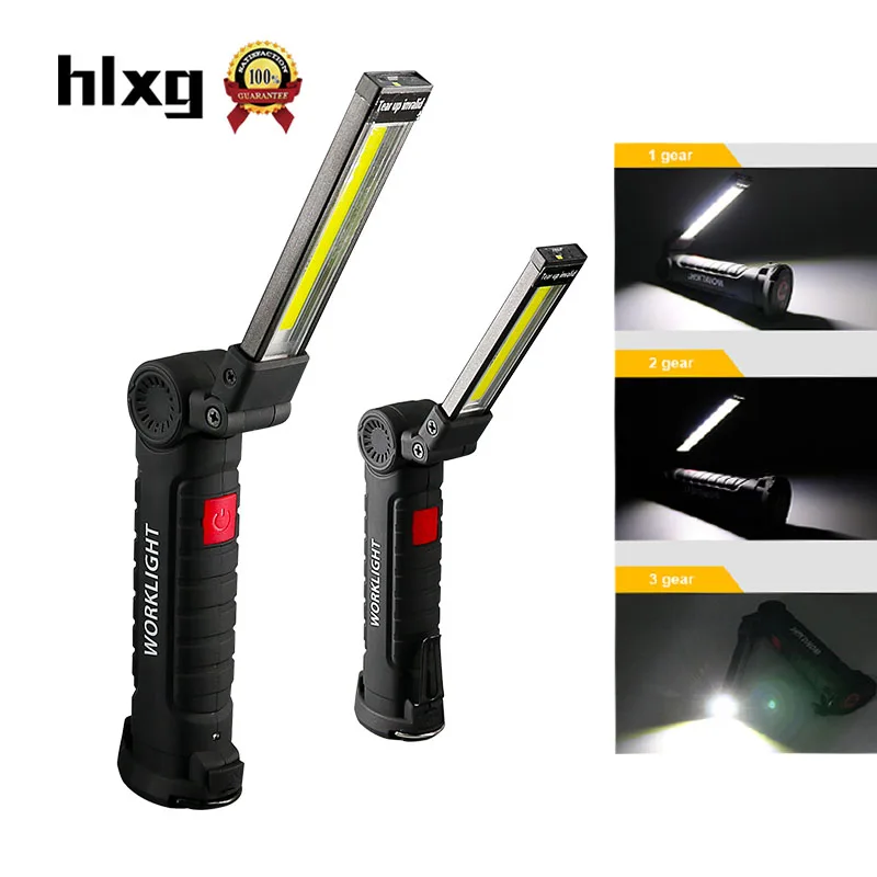 HLXG 1 шт. проверка фонаря свет мини COB Светодиодный фонарь гибкий ручной