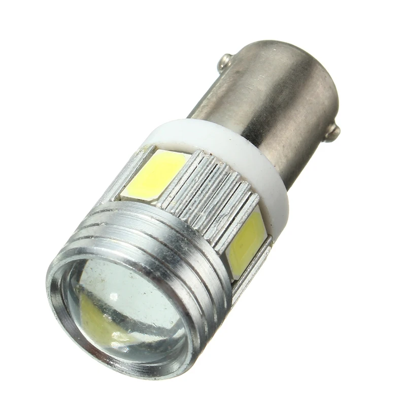 5730 5630 T4W BA9S 120LM DC12V 1 2 W 6 SMD авто светодиодный супер белая внутренняя сторона хвост
