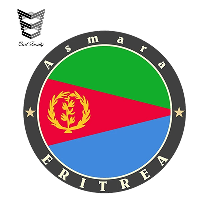 EARLFAMILY 13 см x Автомобильная наклейка Эритрея Виниловая для ноутбука Дорожный чемодан Водонепроницаемый