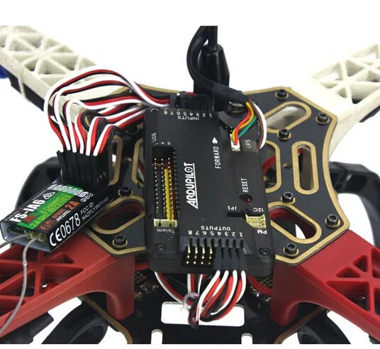 4-осевой самолет RC Квадрокоптер вертолет RTF фоторамка GPS APM2.8 AT10 TX/RX Аккумулятор x
