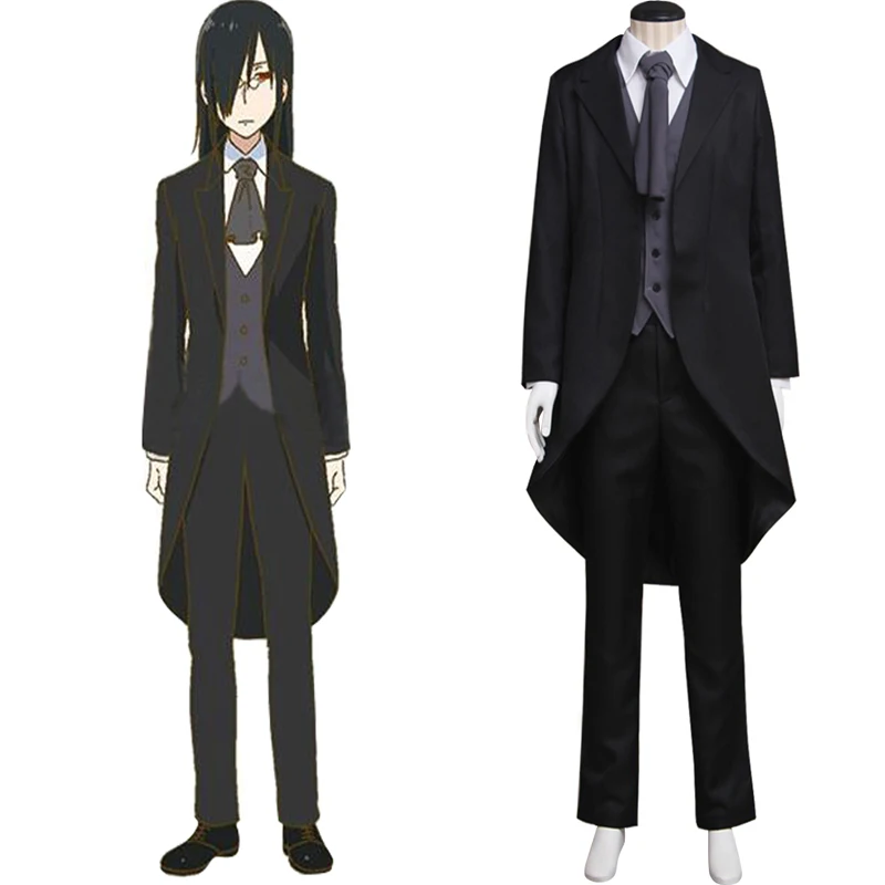 

Женский костюм для косплея из аниме Kobayashi-san Chi no Maid Dragon, костюм для взрослых, куртка, брюки, жилет, рубашка, косплей