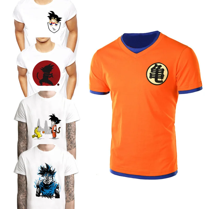 Футболка Мужская Супер dbz футболка vegeta goku saiyan супер футболка dragon ball косплей костюм dragon ball z