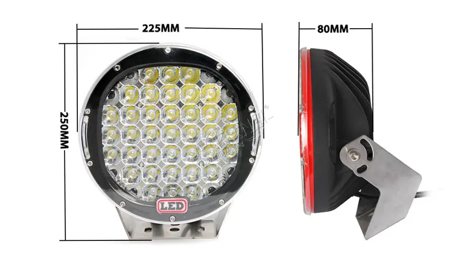 2pcs-9in 185 Вт АРБ led дальнего света высокой мощности круглый светильник для ATV UTV 4x4 морских гоночных мотоцикл Багги 4WD транспортных средств нива
