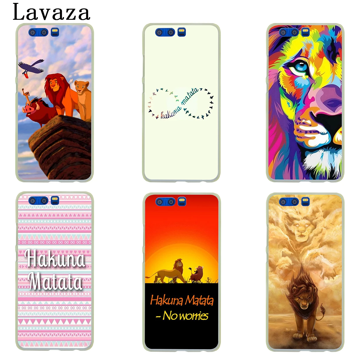 Жесткий чехол Lavaza The Hakuna Matata Lion King для huawei Y9 Y6 Y7 Prime Honor 20 8C 8X8 9 9X10 Lite 7C 7X 7A Pro