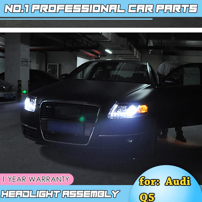 Автомобильные аксессуары для Audi A6 C5 фары 2005-2012 светодиодный ные DRL линзы двойной