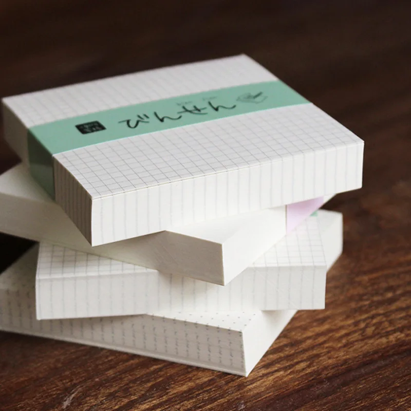 Простая сетка в горошек, блокнот для заметок, Pocket Note, Kawaii, Липкие заметки, мульти Складные блокноты для записей, планировщик, канцелярские принадлежности, школьные принадлежности
