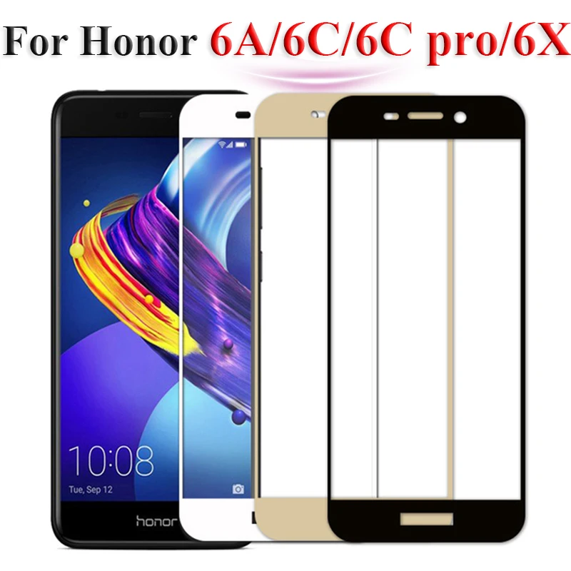 Защитное стекло на Honor 6c pro для huawei 6a 6x закаленное 6cpro 6 c a x c6 a6 защита экрана Honer Hono