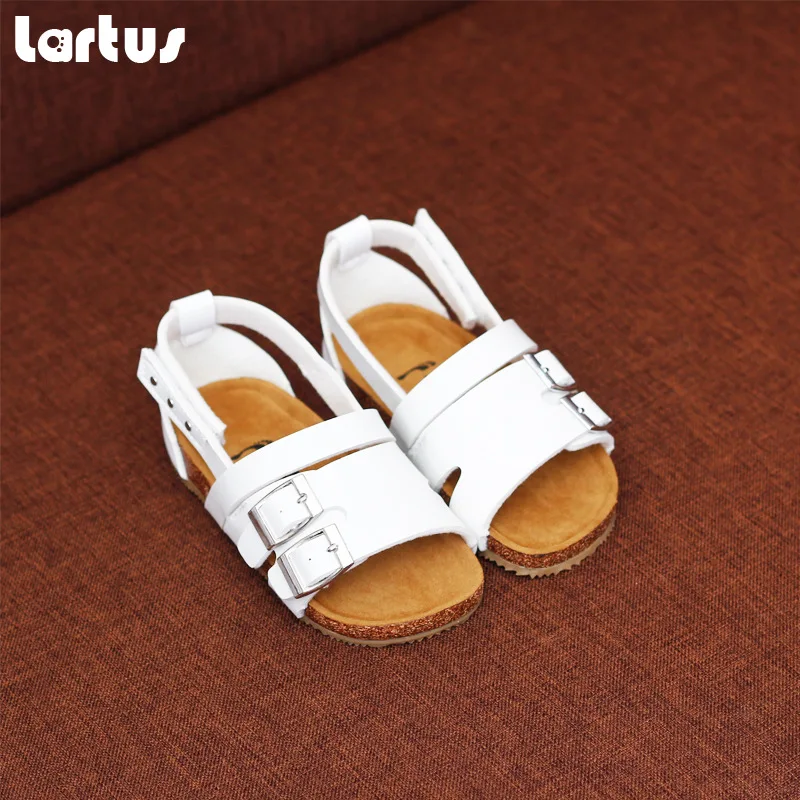 LARTUS/сандалии для девочек нескользящая обувь мальчиков с имитацией Окс тендон