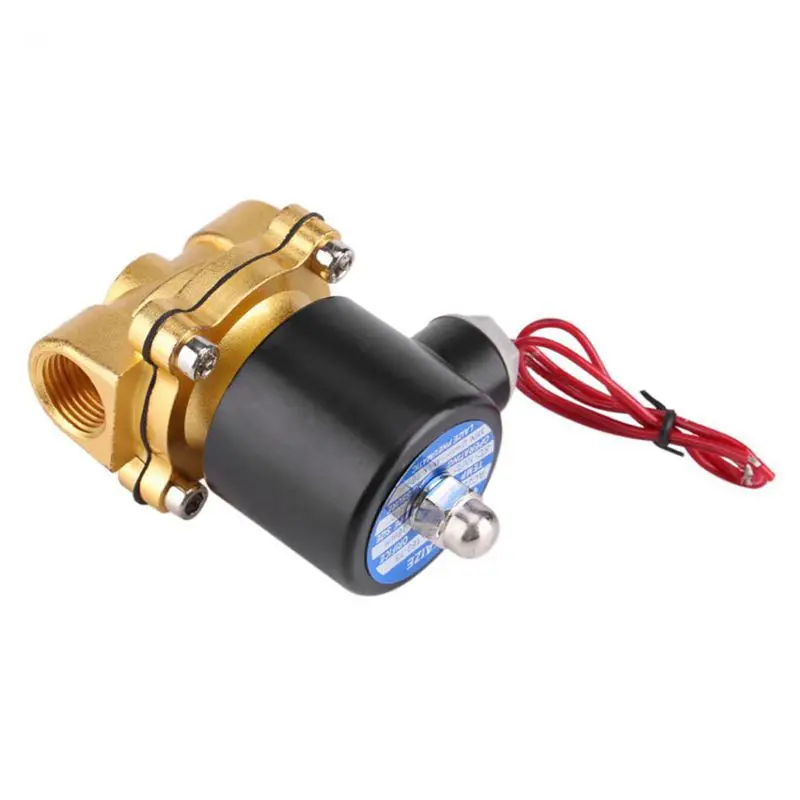 220V DN15 1/2in Электрический нормально закрытый клапан электромагнитный клапан для воды, воздуха на дизельном топливе, керосине Внутренний Аксессуары газа