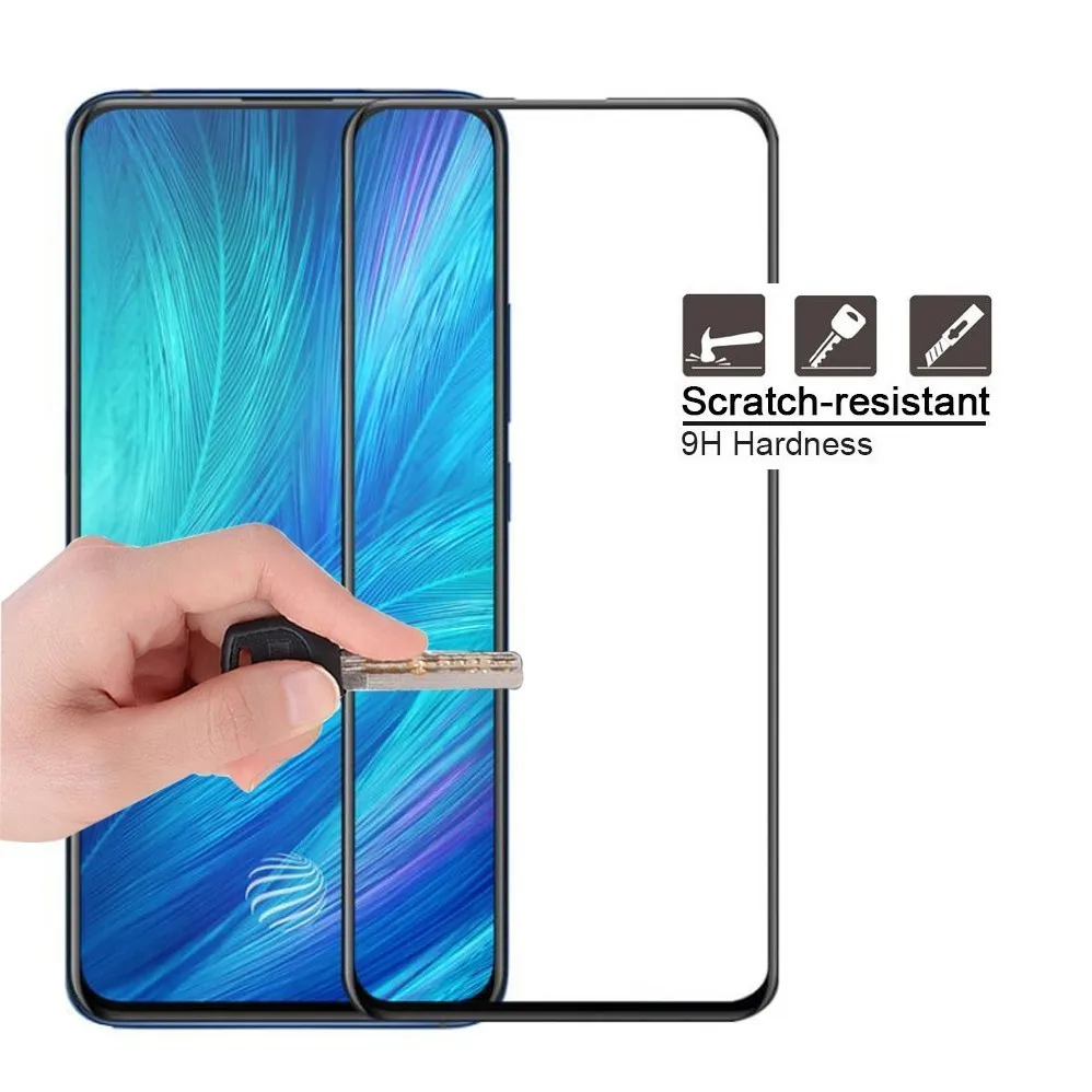 ДЛЯ Vivo X27 Pro Полное покрытие закаленное стекло Защита для экрана 2.5D 9H 0 3 мм V9 Youth V11