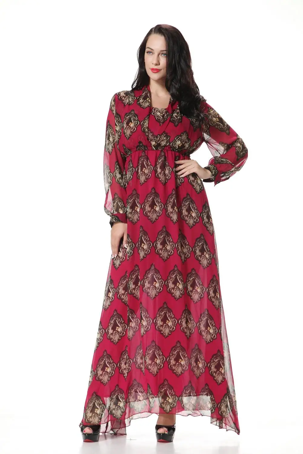 Модное мусульманское платье абайя в Дубае мусульманская одежда для женщин