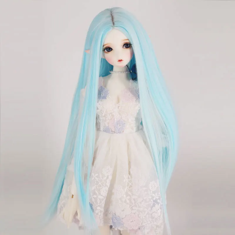 T4811 1001 Высокое качество Синтетические длинные прямые куклы парики для BJD/SD куклы - Цвет: T4811 1001