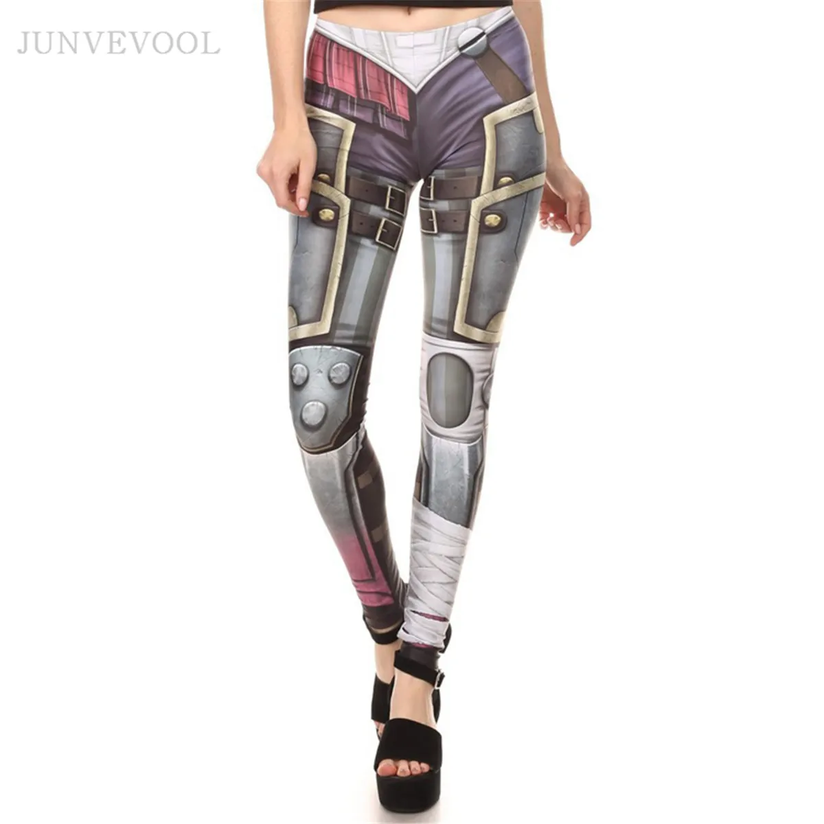 Умные Леггинсы с принтом робот 3D Лидер продаж эластичные готические брюки