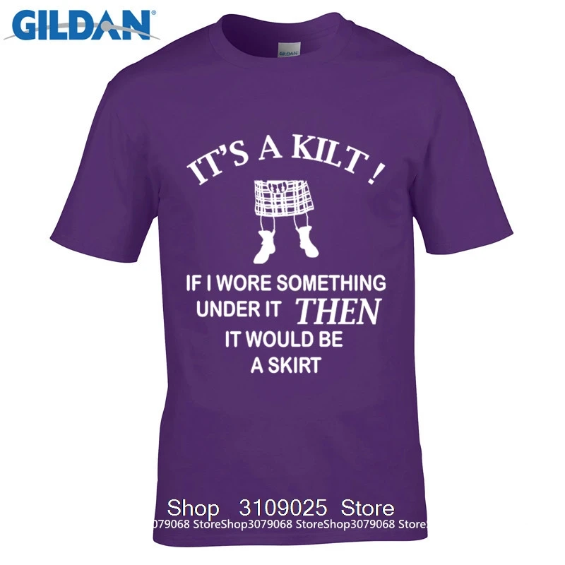 GILDAN DIY стильные мужские футболки 100% хлопок Geek семейная Футболка мужская Kilt Wearer